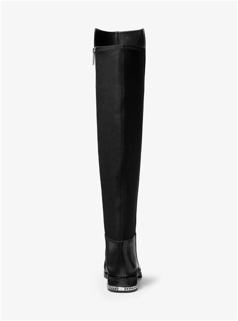 michael kors sabrina stretch leather boot|Sabrina Stretch Leather Boot .